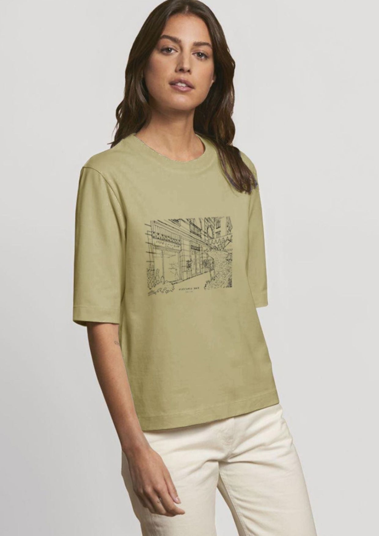 STREET VIEW T-SHIRT SAGE