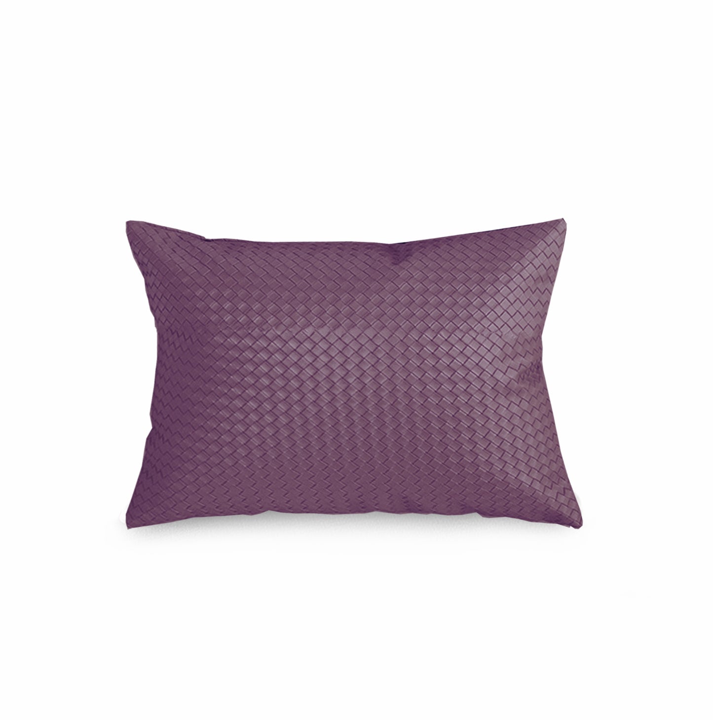 WOVEN LEATHER PILLOW CASE L