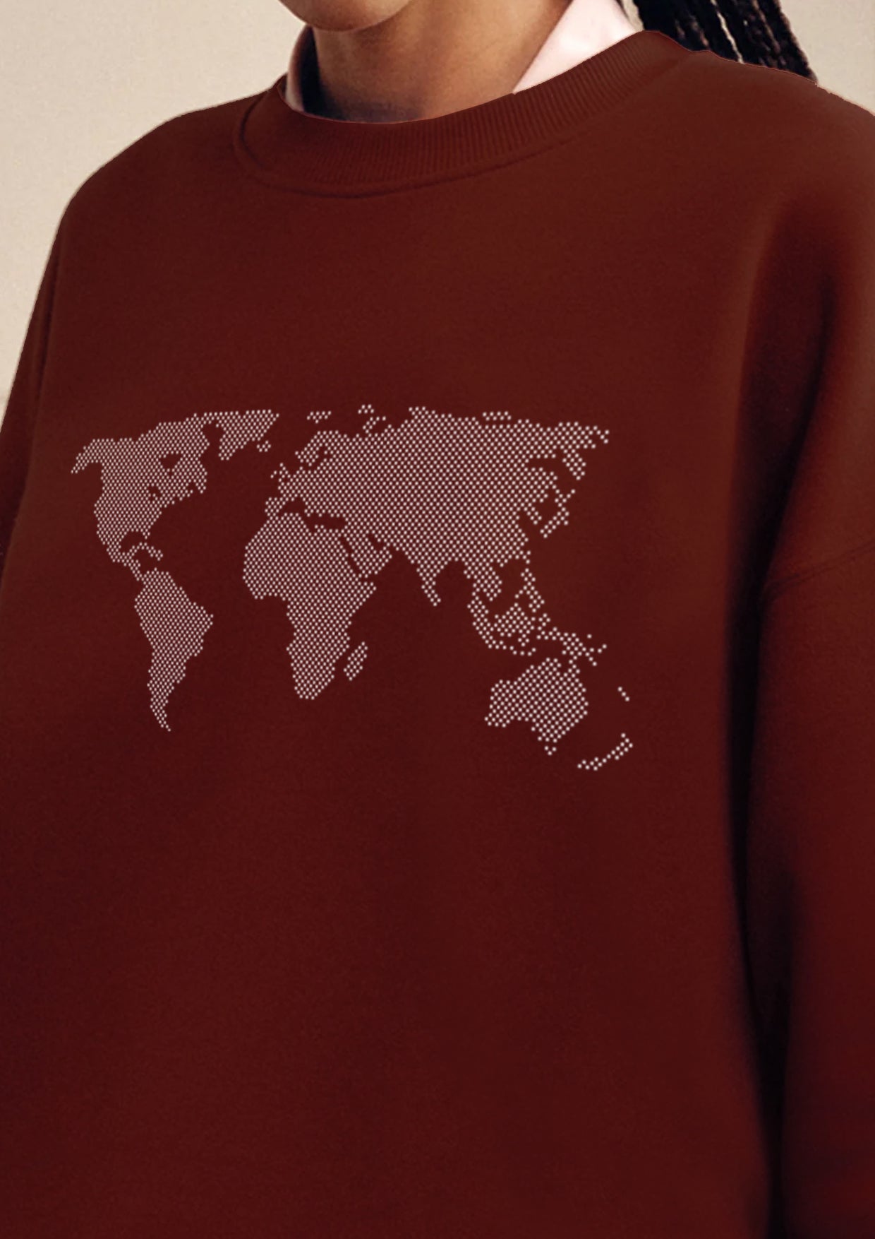 WORLD MAP SWEATER