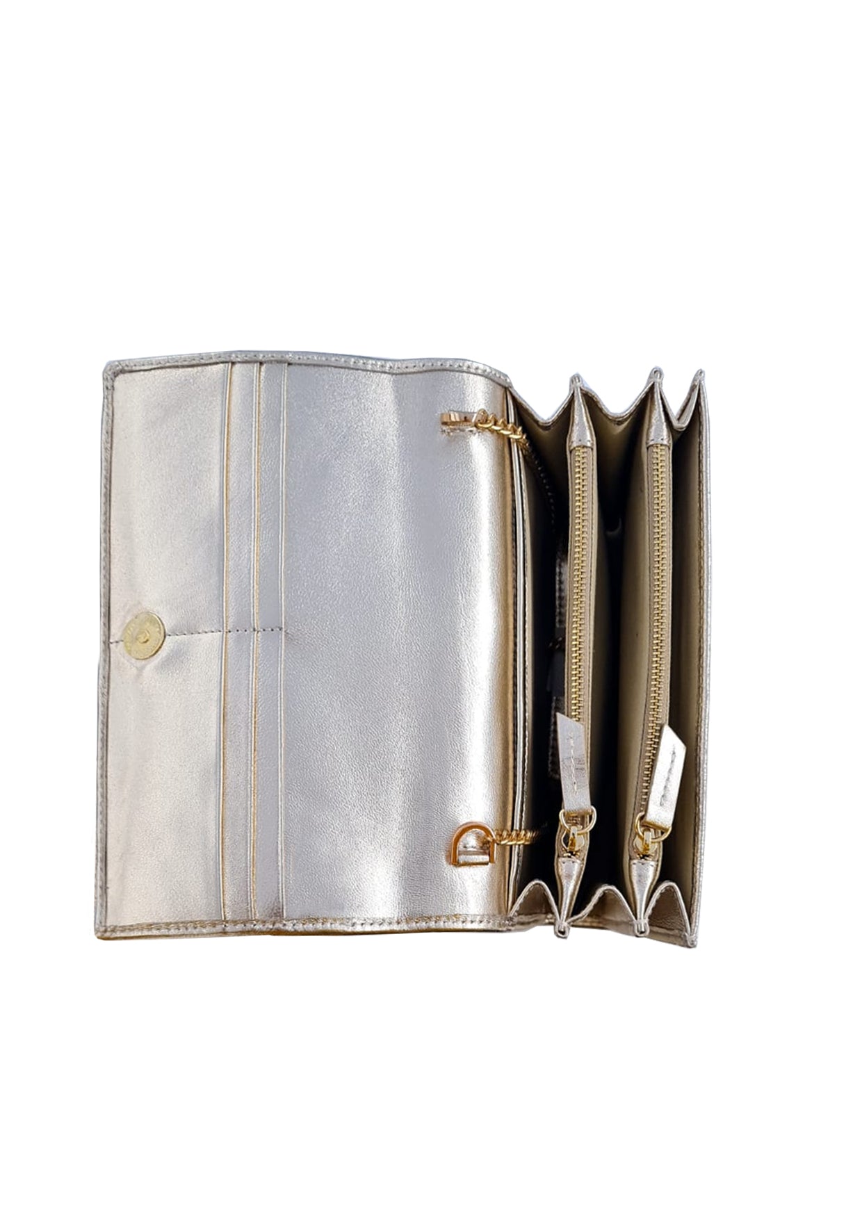 WORLD MAP WALLET - GOLD