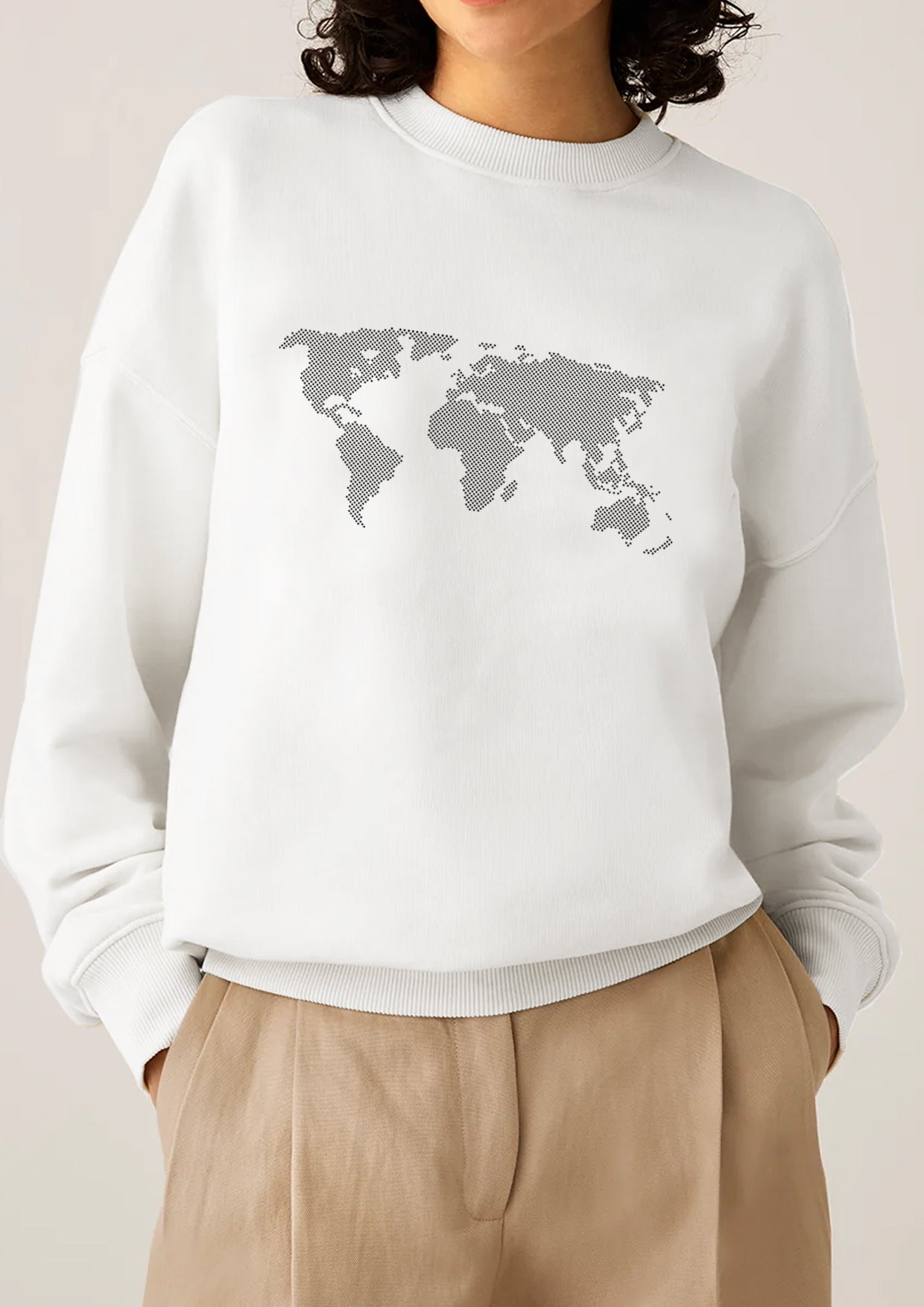 WORLD MAP SWEATER